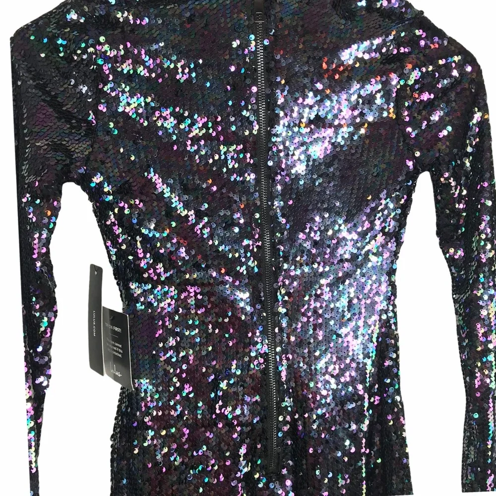 Lulus Lookin' Slick Sequin‎ Bodycon Dress NWT (XS)